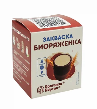 Сухая закваска для биоряженки Полезная Партия (3 шт)