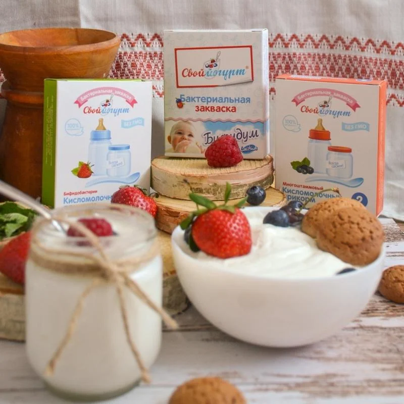 Кисломолочные продукты на заквасках для детей