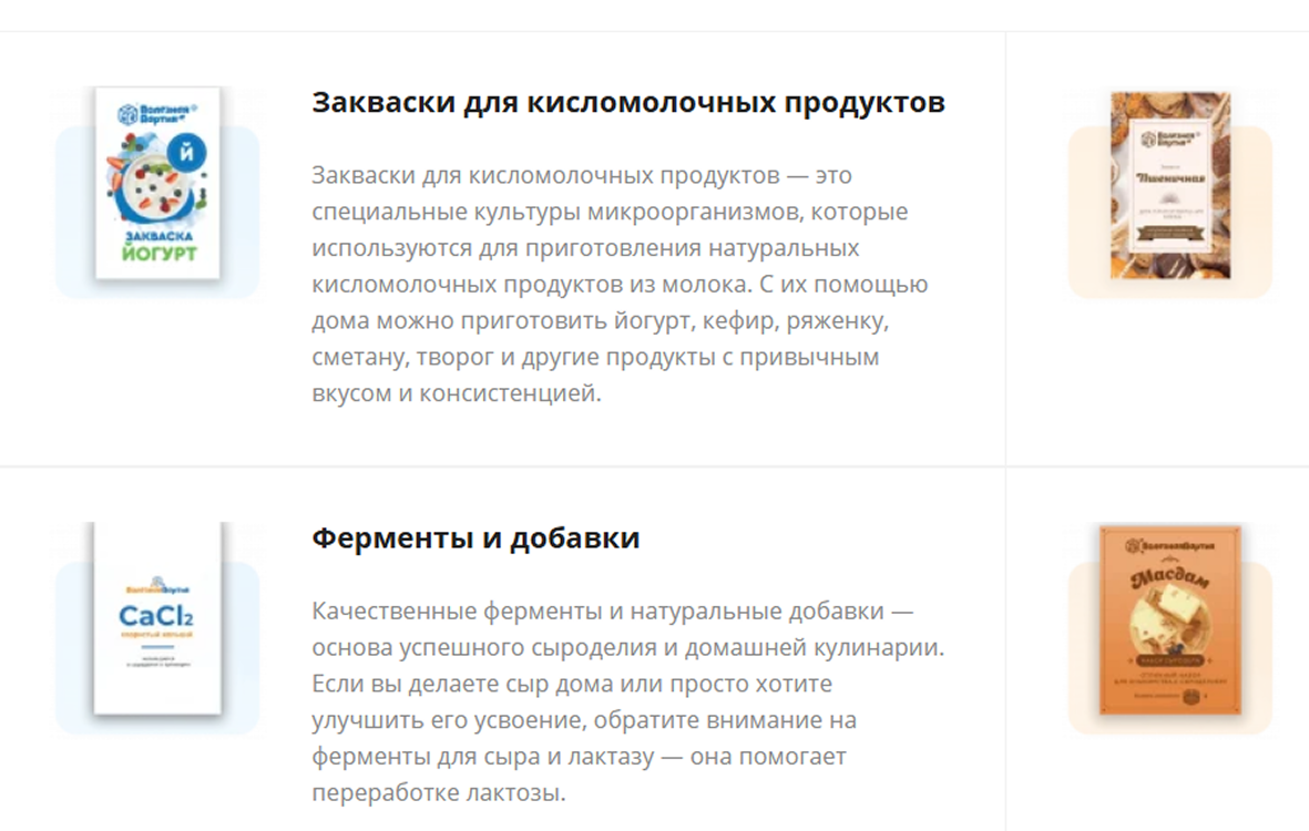 Корзина товаров на сайте Полезная партия